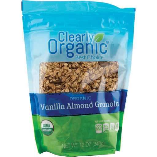 slide 1 of 1, Clearly Organic Vanilla Almond Granola, 12 oz