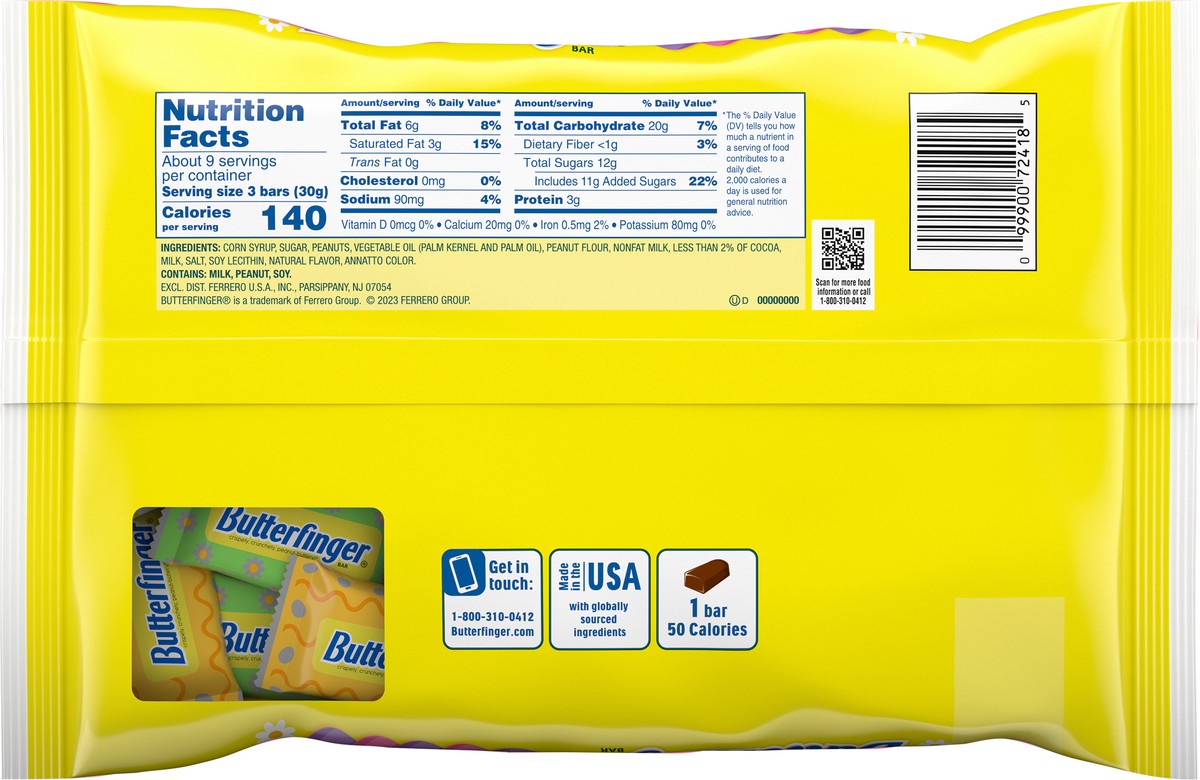 slide 7 of 9, Butterfinger Minis Bar 9.4 oz, 9.4 oz