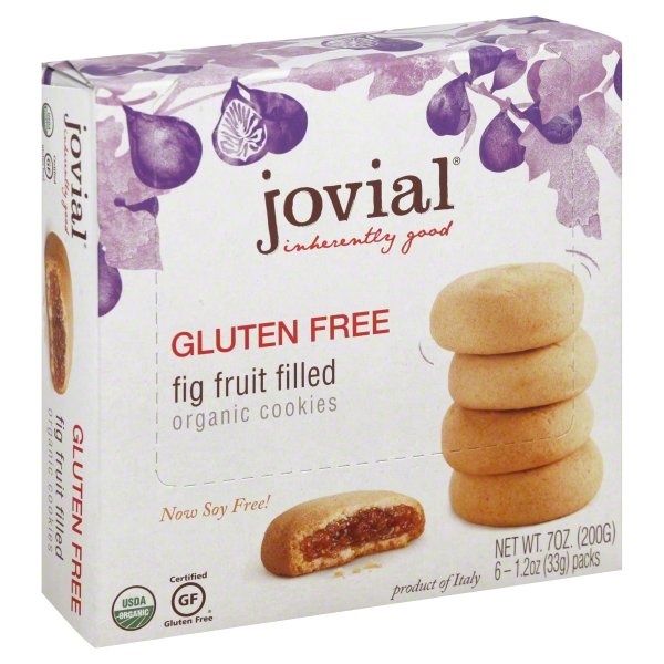 slide 1 of 4, Jovial Cookies Fig Fruit Filled Organic, 6 ct; 7 oz