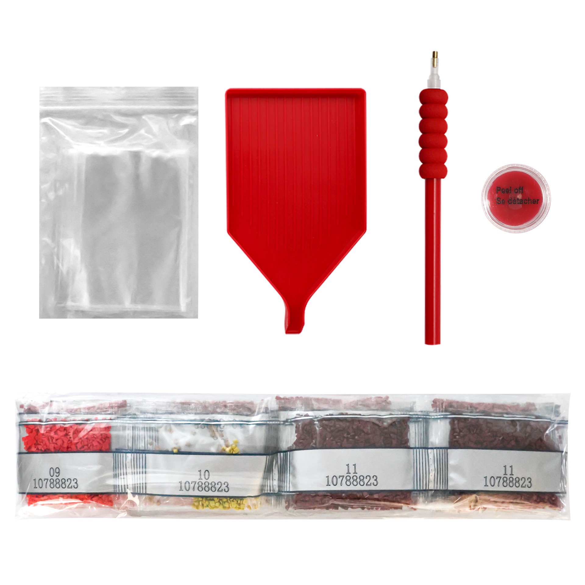 slide 3 of 4, 16" X 20" Poinsettia Diamond Art Kit By Make Market, 16 in x 20 in