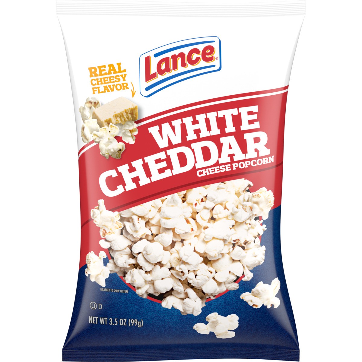 slide 1 of 5, Lance White Cheddar Cheese Popcorn, 3.500 oz