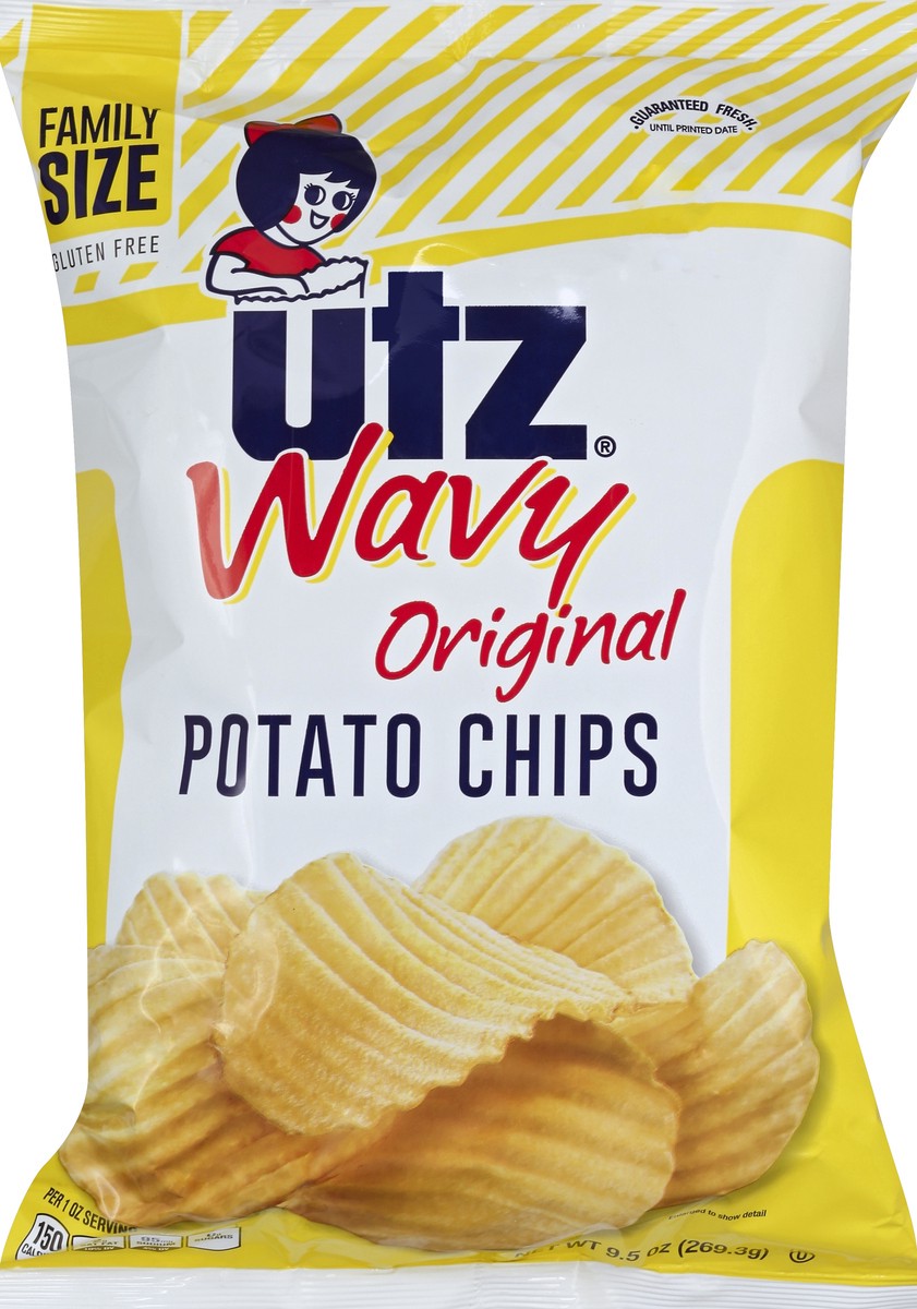 slide 3 of 5, Utz Potato Chips 9.5 oz, 9.5 oz