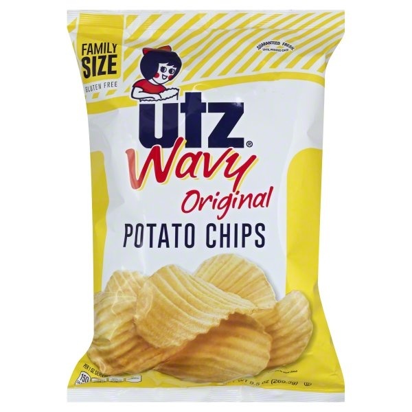 slide 1 of 5, Utz Potato Chips 9.5 oz, 9.5 oz