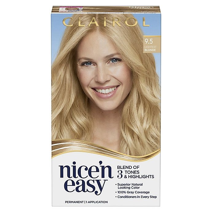 slide 1 of 1, CLAIROL NICE EASY Clairol Nice'N Easy Lightest Blonde 9.5 Hair Coloring, 1 ct