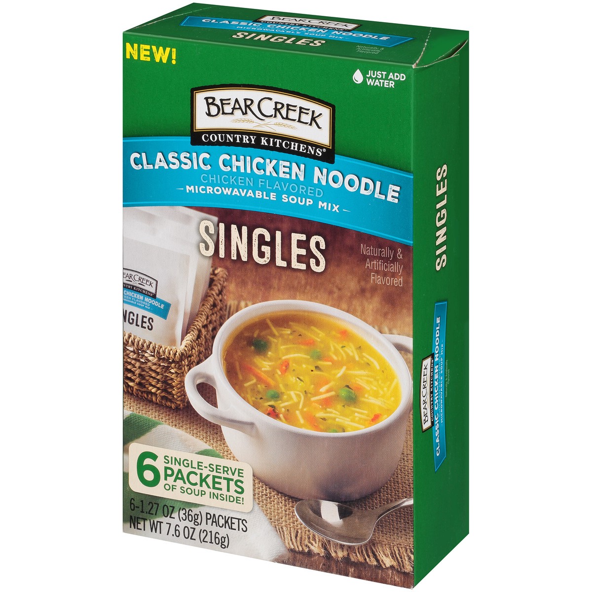 slide 3 of 9, Bear Creek Soup Singles Chicken Noodle Soup, 6.7 oz