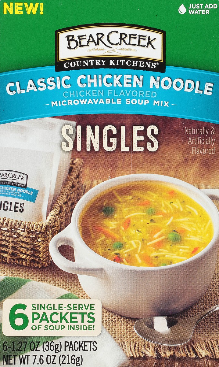 slide 6 of 9, Bear Creek Soup Singles Chicken Noodle Soup, 6.7 oz