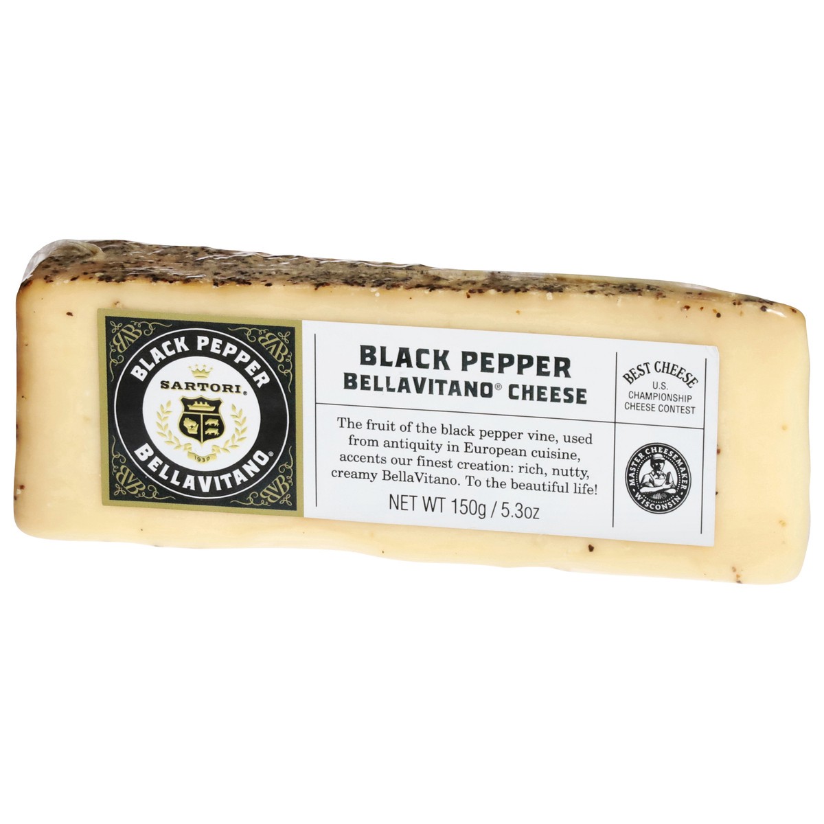 slide 3 of 11, Sartori Cheese, Black Pepper, 5.3 oz
