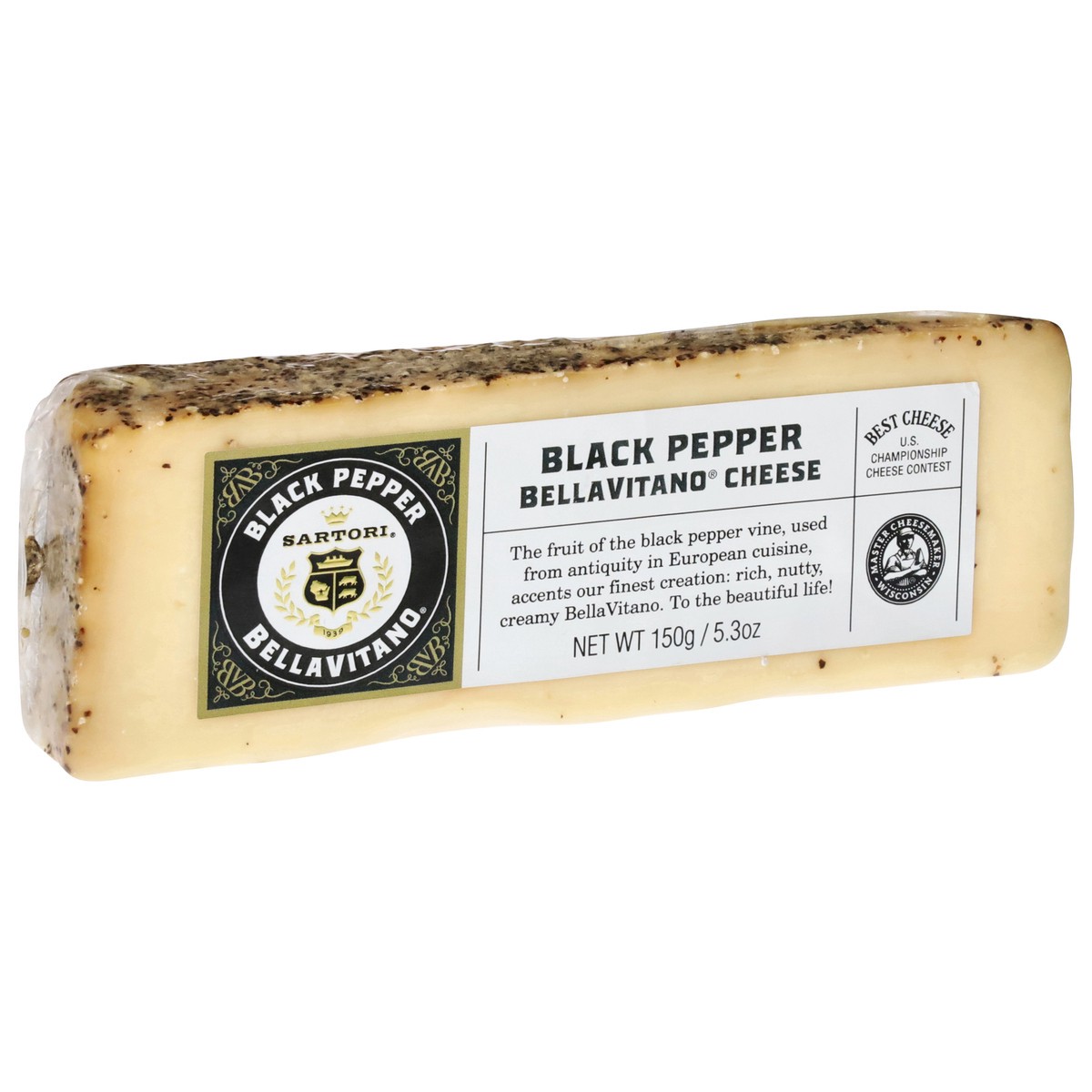 slide 2 of 11, Sartori Cheese, Black Pepper, 5.3 oz