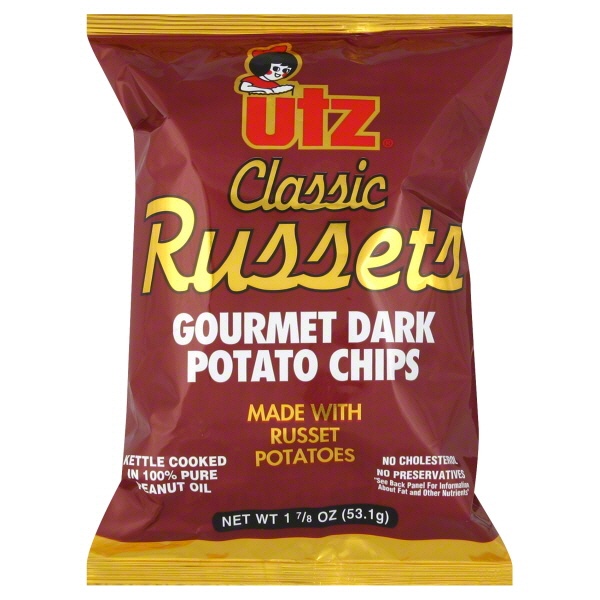 slide 1 of 1, Utz Tomatillo Salsa Seasoning Hot Pepper Kettle Style Potato Chips, 7 oz