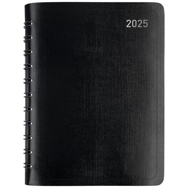 slide 1 of 7, Office Depot 2025 Office Depot Weekly/Monthly Planner, 4"" X 6"", Black, January To December, Od711500, 1 ct