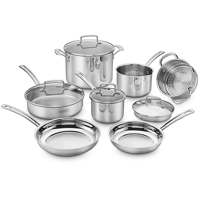 slide 1 of 1, Cuisinart Chef's Classic Pro Cookware Set - Stainless Steel, 11 ct