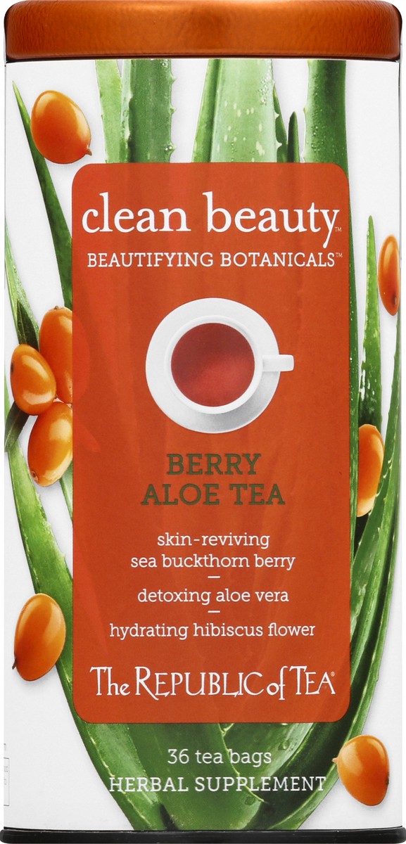 slide 6 of 9, The Republic of Tea Bags Berry Aloe Tea - 36 ct, 36 ct