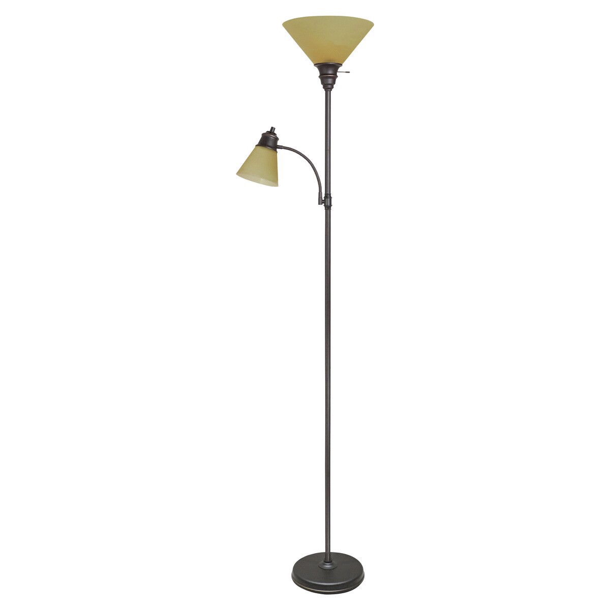 slide 1 of 1, Room & Retreat HOME Bronze Combo Floor Lamp, 1 ct