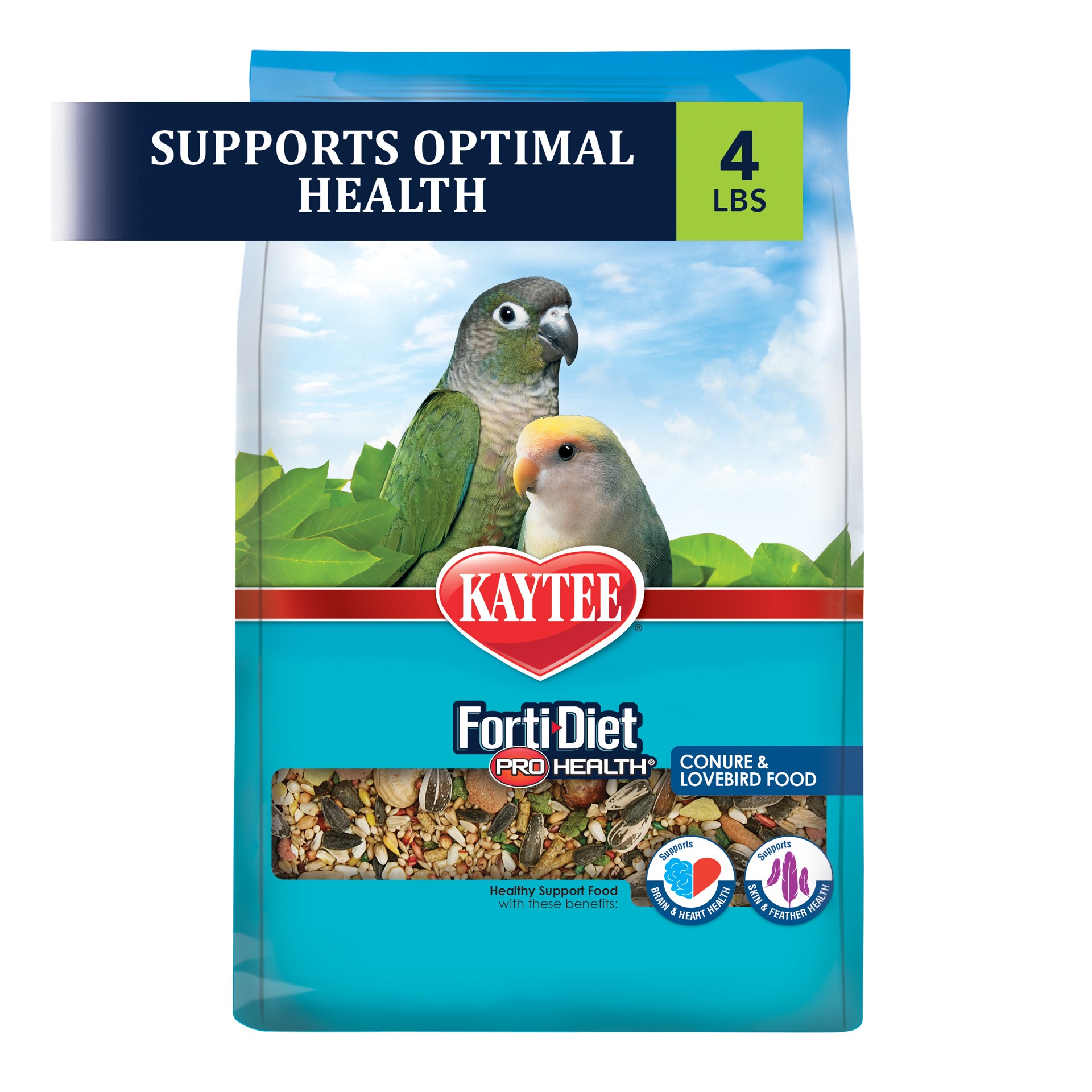 slide 5 of 10, Kaytee Pet Specialty Kaytee Forti-Diet Pro Health Conure and Lovebird Food 4lb, 1 ct