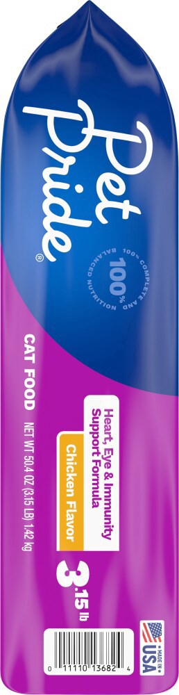 slide 4 of 4, Pet Pride Chicken Flavor Heart, Eye, & Immunity Support Formula Cat Food, 3.15 lb