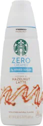 Starbucks Zero Hazelnut Latte Coffee Creamer 28 fl oz