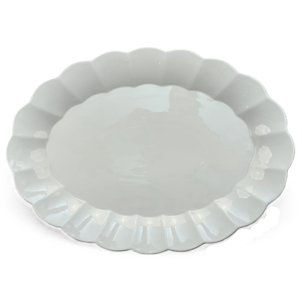 slide 1 of 1, Dash of That Oval Scallop Platter, 17.75 in x 13 in