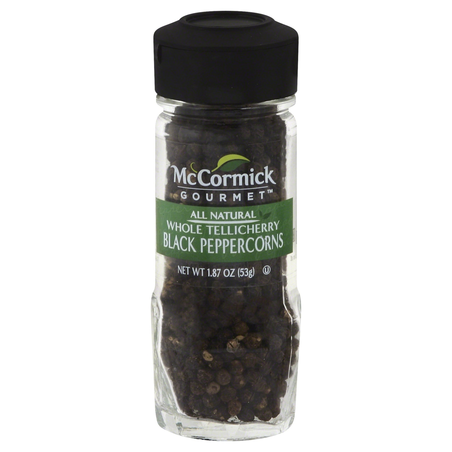 slide 1 of 4, McCormick Gourmet Tellicherry Black Peppercorns, 1.87 oz