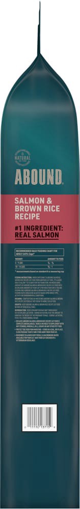 slide 4 of 5, Abound Salmon & Brown Rice Dry Cat Food, 16 lb