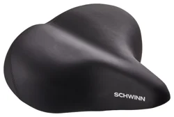 Schwinn Cruise Plus Foam Plush Bike Saddle, Black