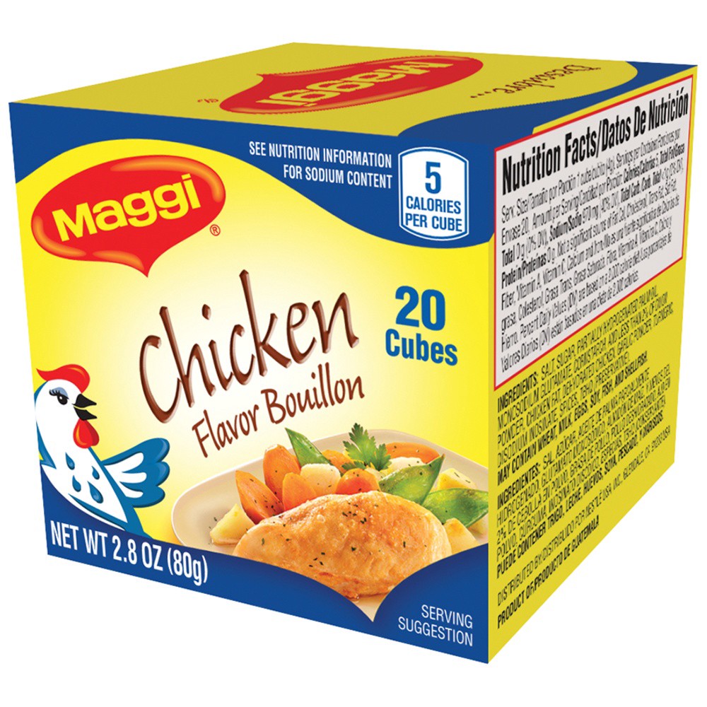 slide 5 of 5, Maggi Chicken Flavor Bouillon Cubes, 2.8 oz