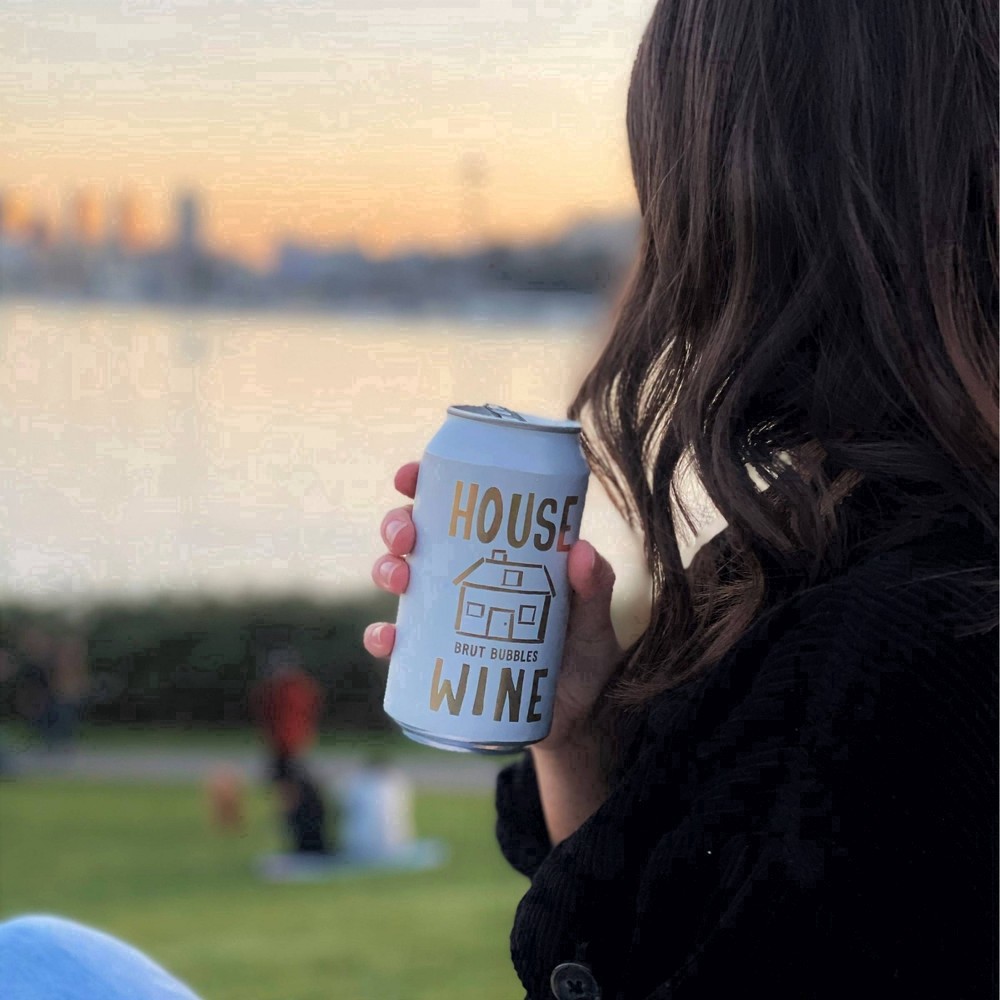 slide 20 of 29, House Wine Brut Bubbles Sparkling White Wine - 355ml Can, 355 ml