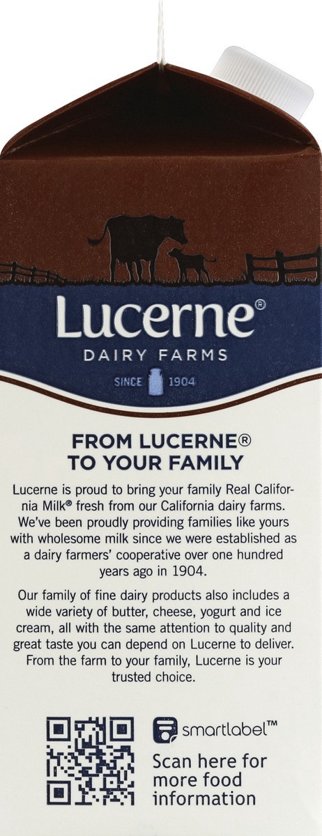 slide 4 of 4, Lucerne Dairy Farms Lucerne Milk Chocolate Lowfat 1% - Half Gallon, 64 oz