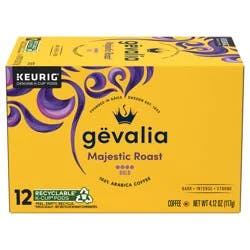 Gevalia Majestic Roast Bold Dark Roast K‐Cup Coffee Pods, 12 ct. Box