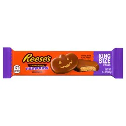 Reese's Milk Chocolate King Size Peanut Butter Pumpkins, Halloween Candy Pack, 2.4 oz