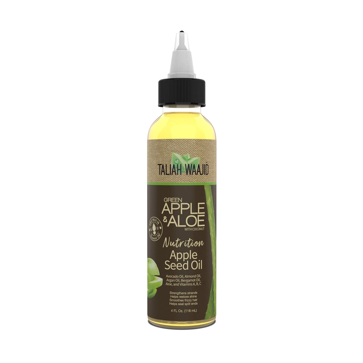 slide 1 of 9, Taliah Waajid Green Apple & Aloe Apple Seed Oil, 4 oz