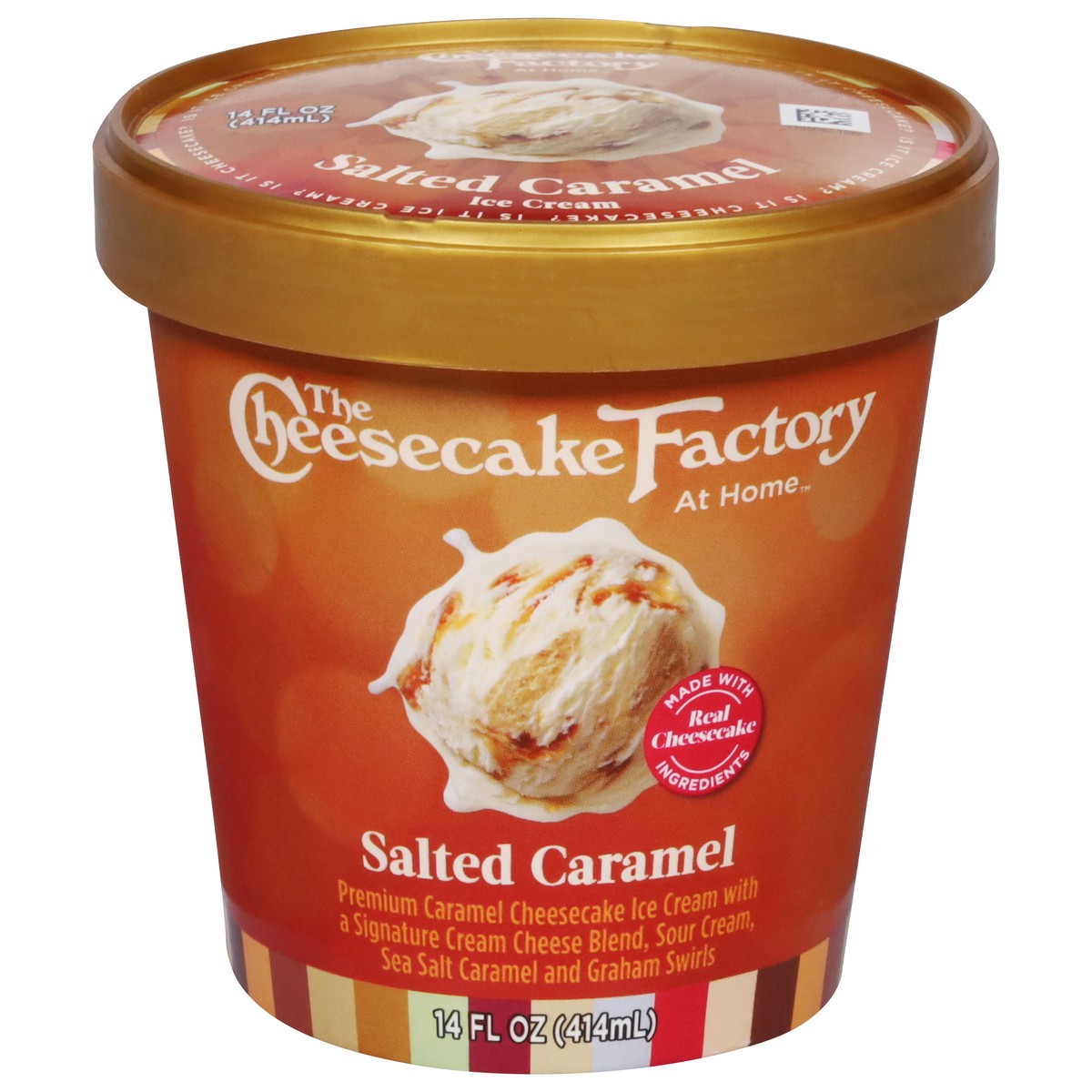 slide 1 of 9, The Cheesecake Factory At Home Salted Caramel Ice Cream 14 fl oz, 14 fl oz