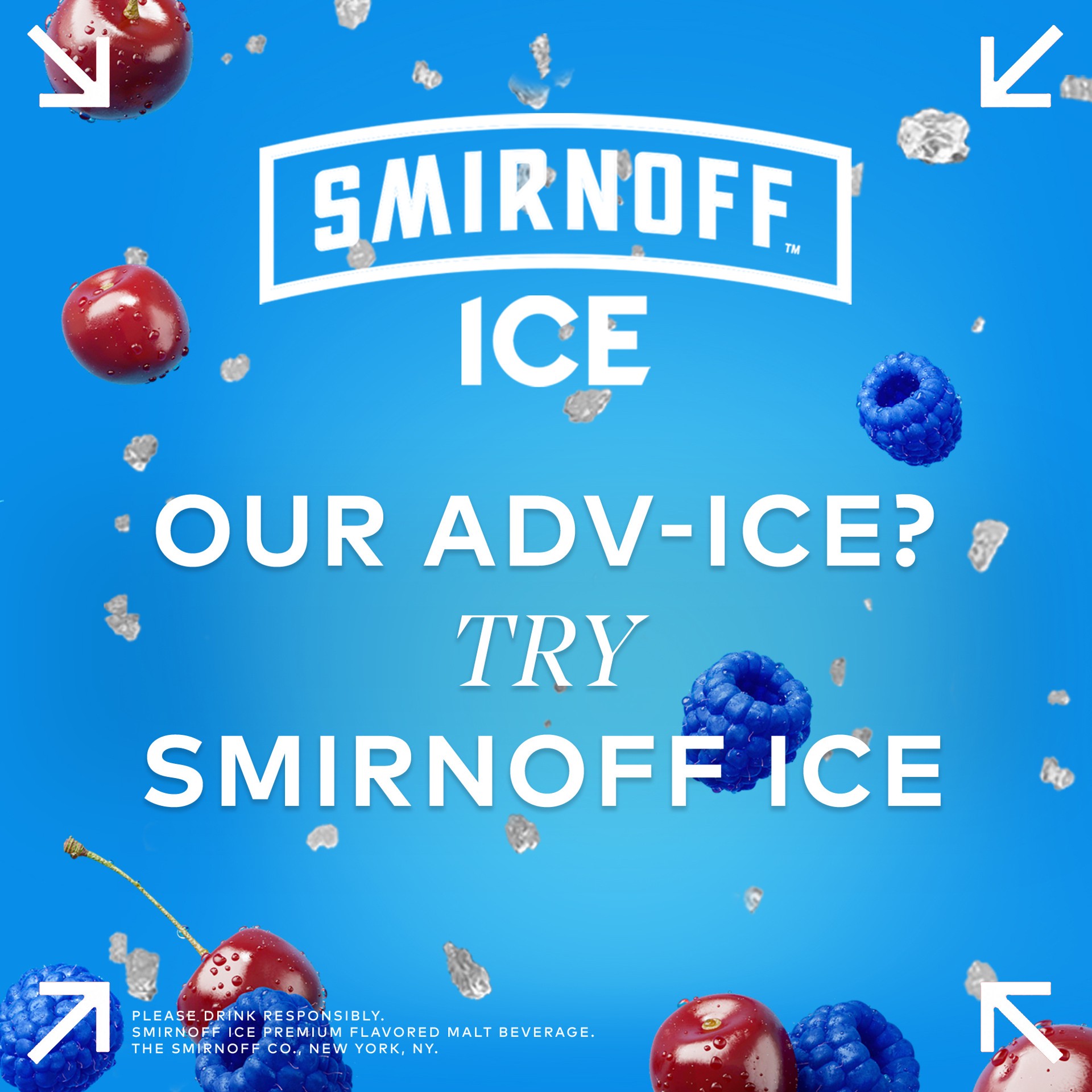 slide 3 of 10, Smirnoff Ice Red White & Berry, 12 fl oz, 12 Pack Cans, 4.5% ABV, 144 fl oz