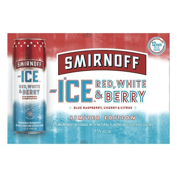 slide 1 of 1, Smirnoff Ice Red, White & Berry, 12 ct; 11.2 fl oz