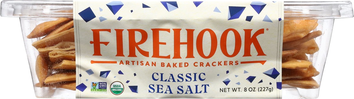 slide 5 of 15, Firehook Organic Classic Sea Salt Artisan Baked Crackers 8 oz, 7 oz