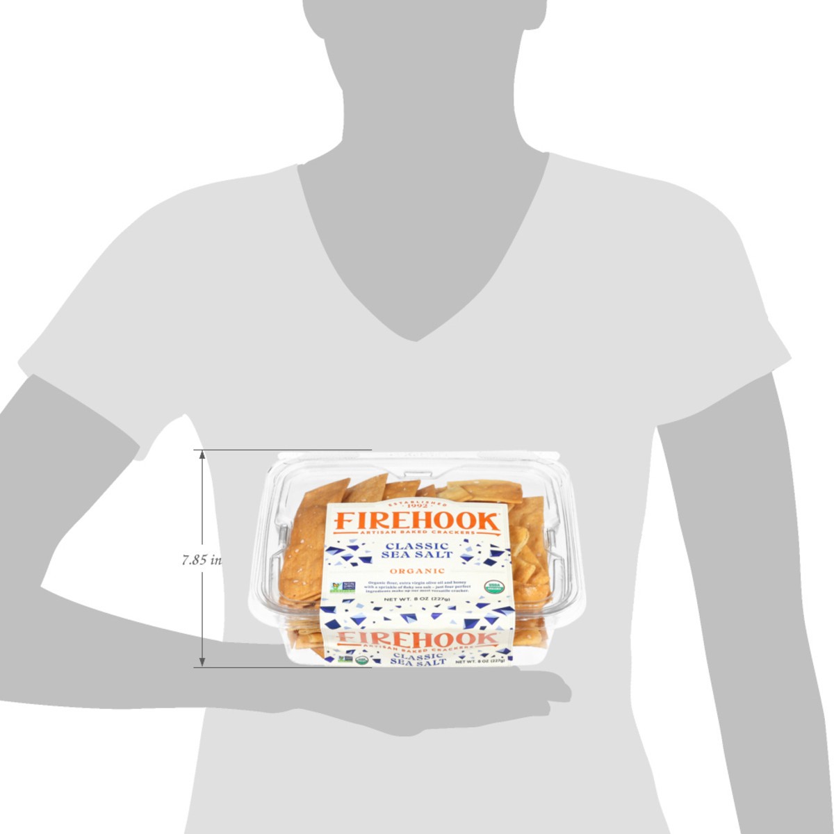 slide 8 of 15, Firehook Organic Classic Sea Salt Artisan Baked Crackers 8 oz, 7 oz