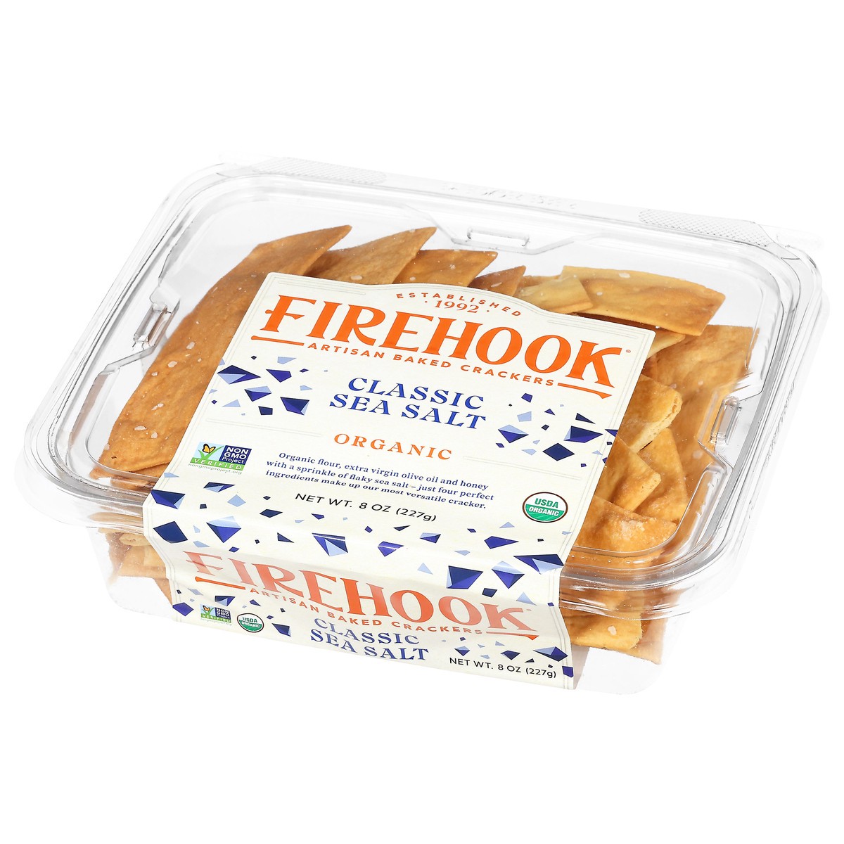 slide 13 of 15, Firehook Organic Classic Sea Salt Artisan Baked Crackers 8 oz, 7 oz