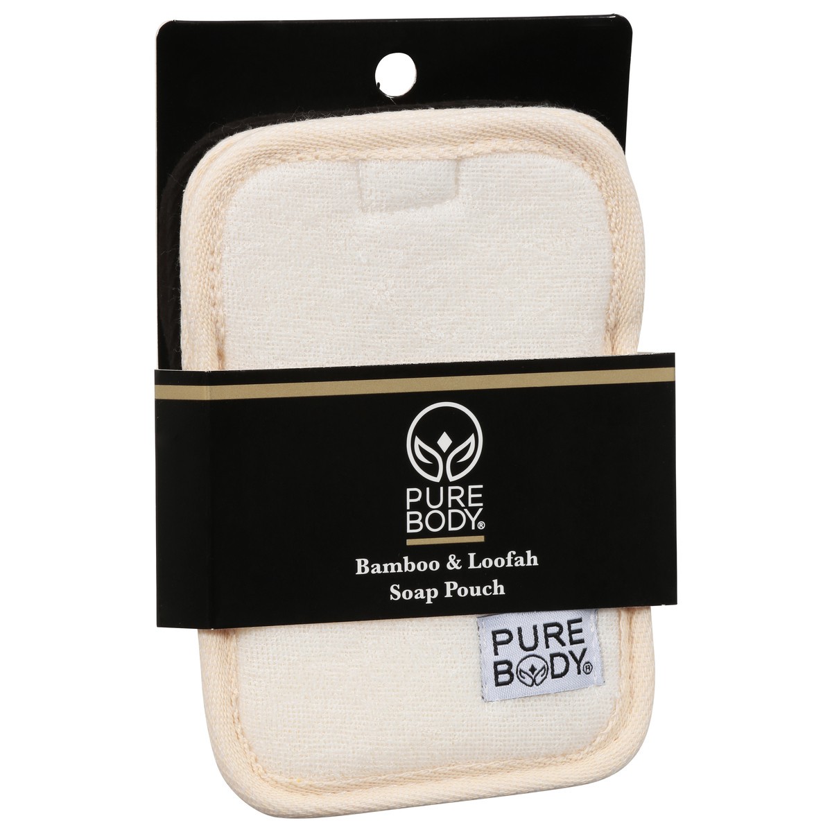slide 6 of 11, Pure Body Bamboo & Loofah Soap Pouch 1 ea, 1 ct