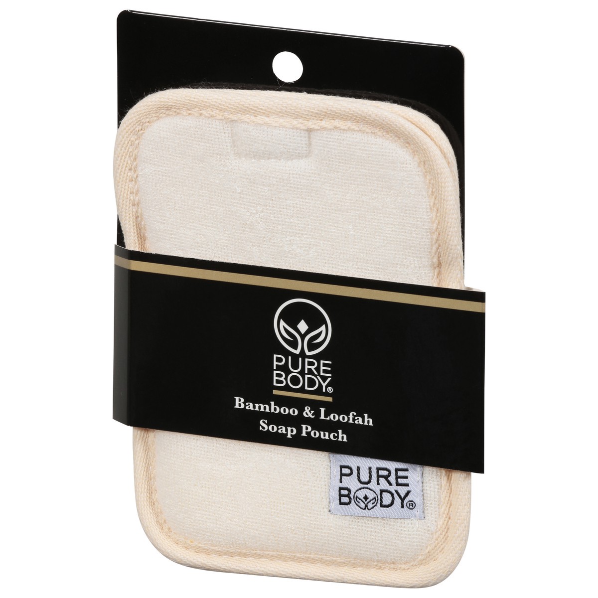 slide 2 of 11, Pure Body Bamboo & Loofah Soap Pouch 1 ea, 1 ct