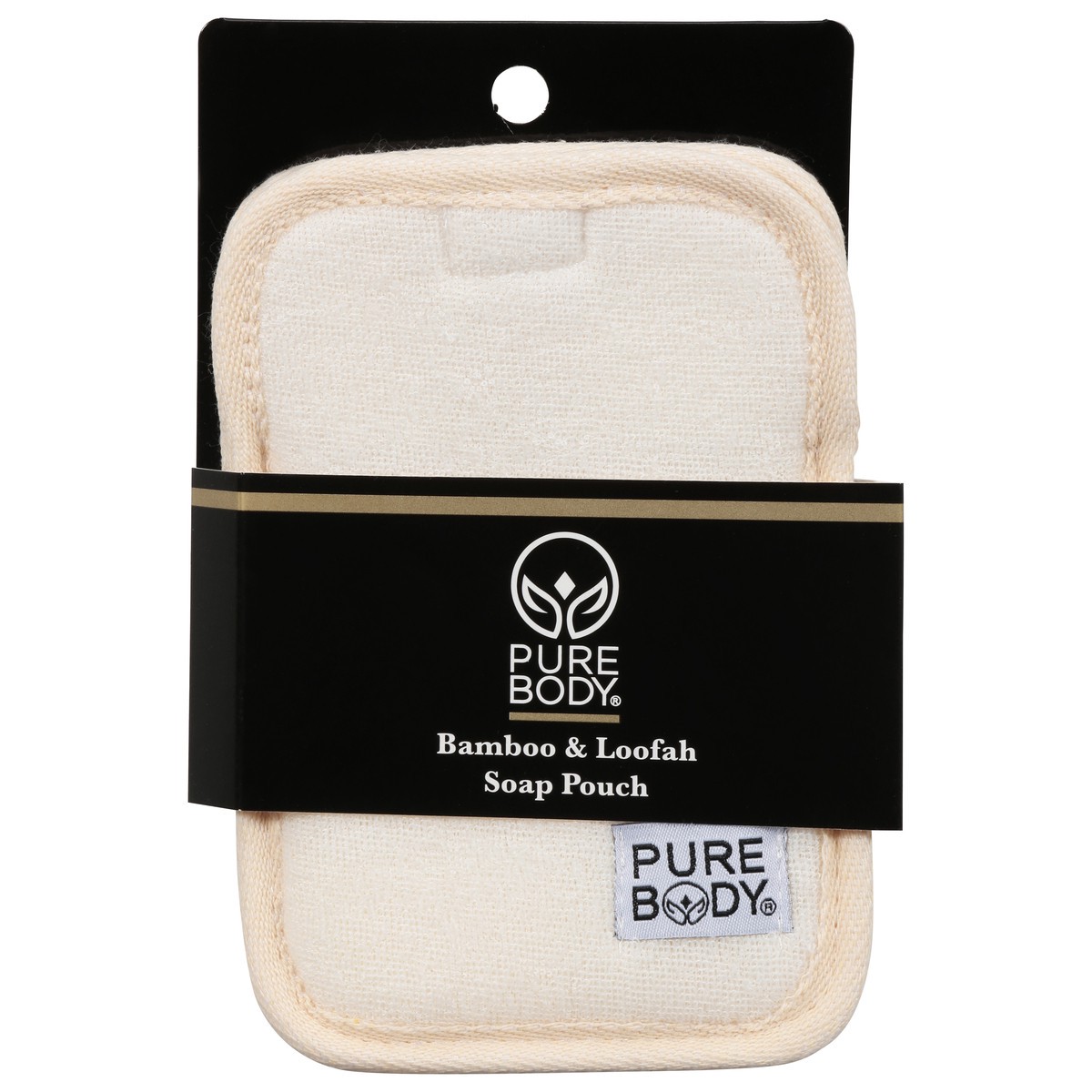 slide 9 of 11, Pure Body Bamboo & Loofah Soap Pouch 1 ea, 1 ct