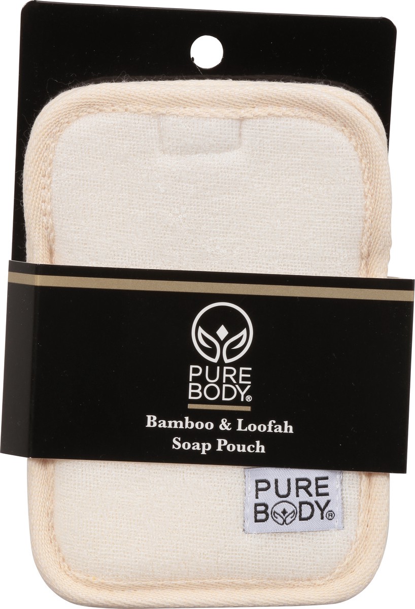 slide 3 of 11, Pure Body Bamboo & Loofah Soap Pouch 1 ea, 1 ct
