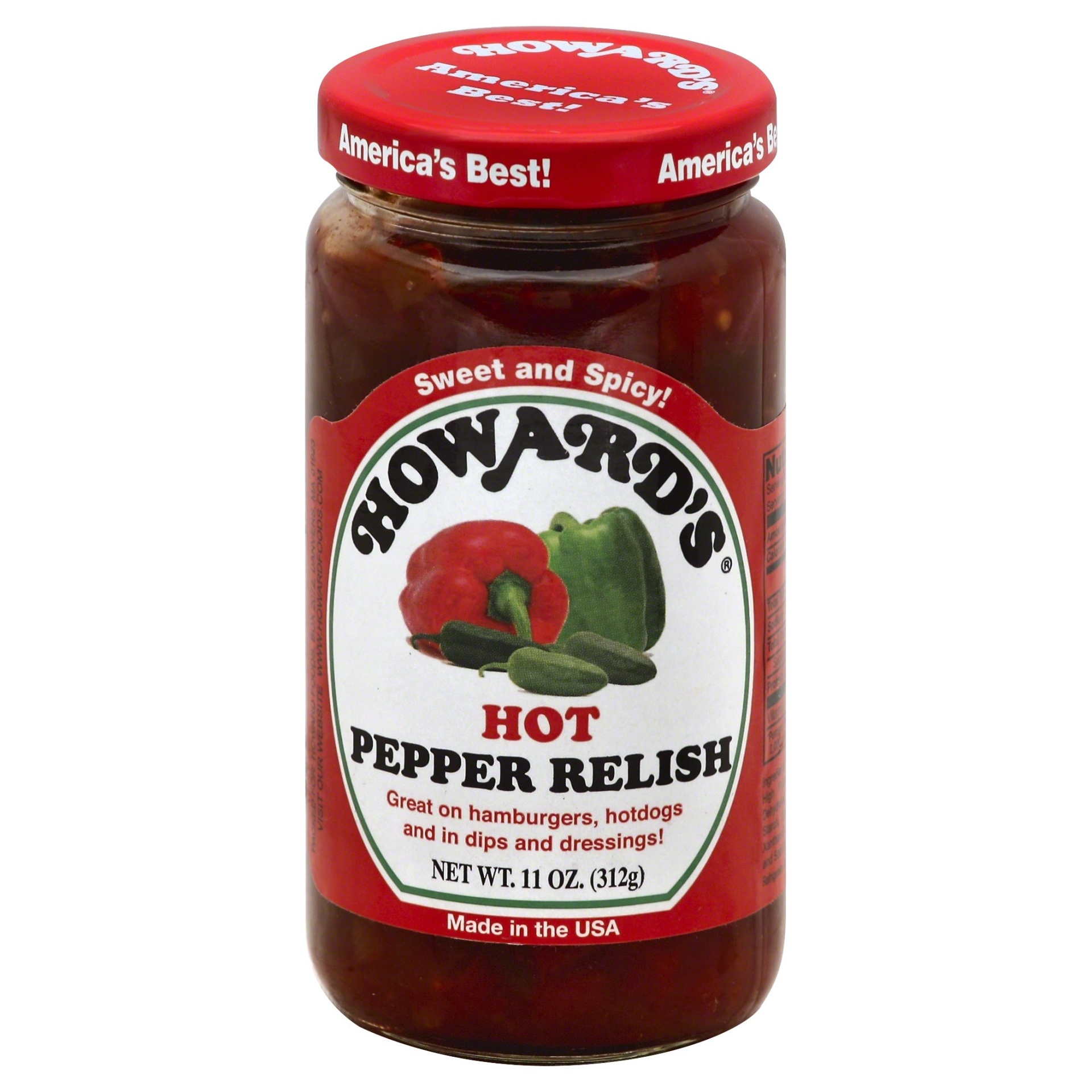 slide 1 of 2, Howard's Hot Pepper Relish, 11 oz