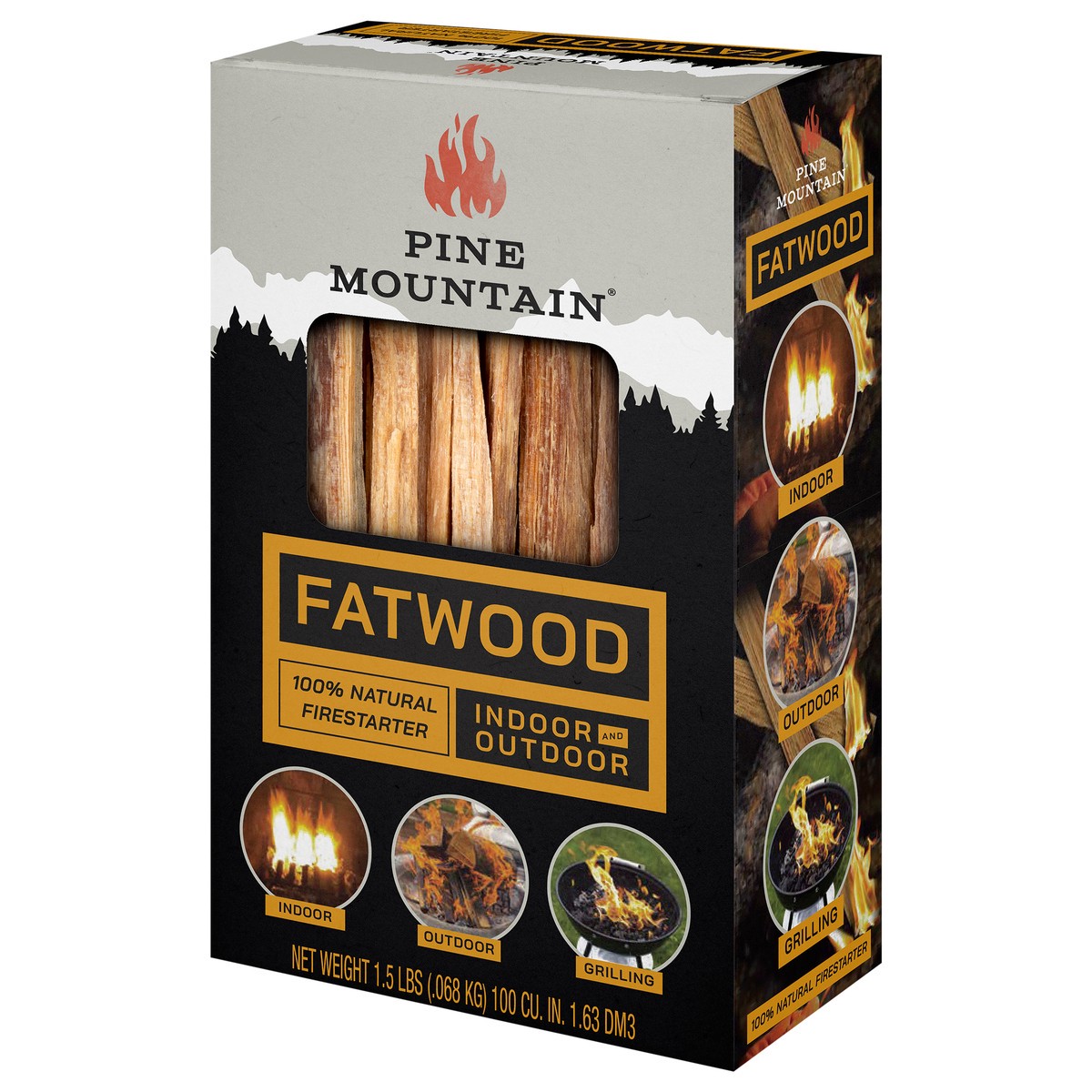 slide 7 of 10, Pine Mountain Indoor and Outdoor Fatwood Firestarter 1.5 lb, 1.5 lb