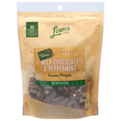 Lowes Foods Milk Chocolate & Peppermint Covered Pretzels