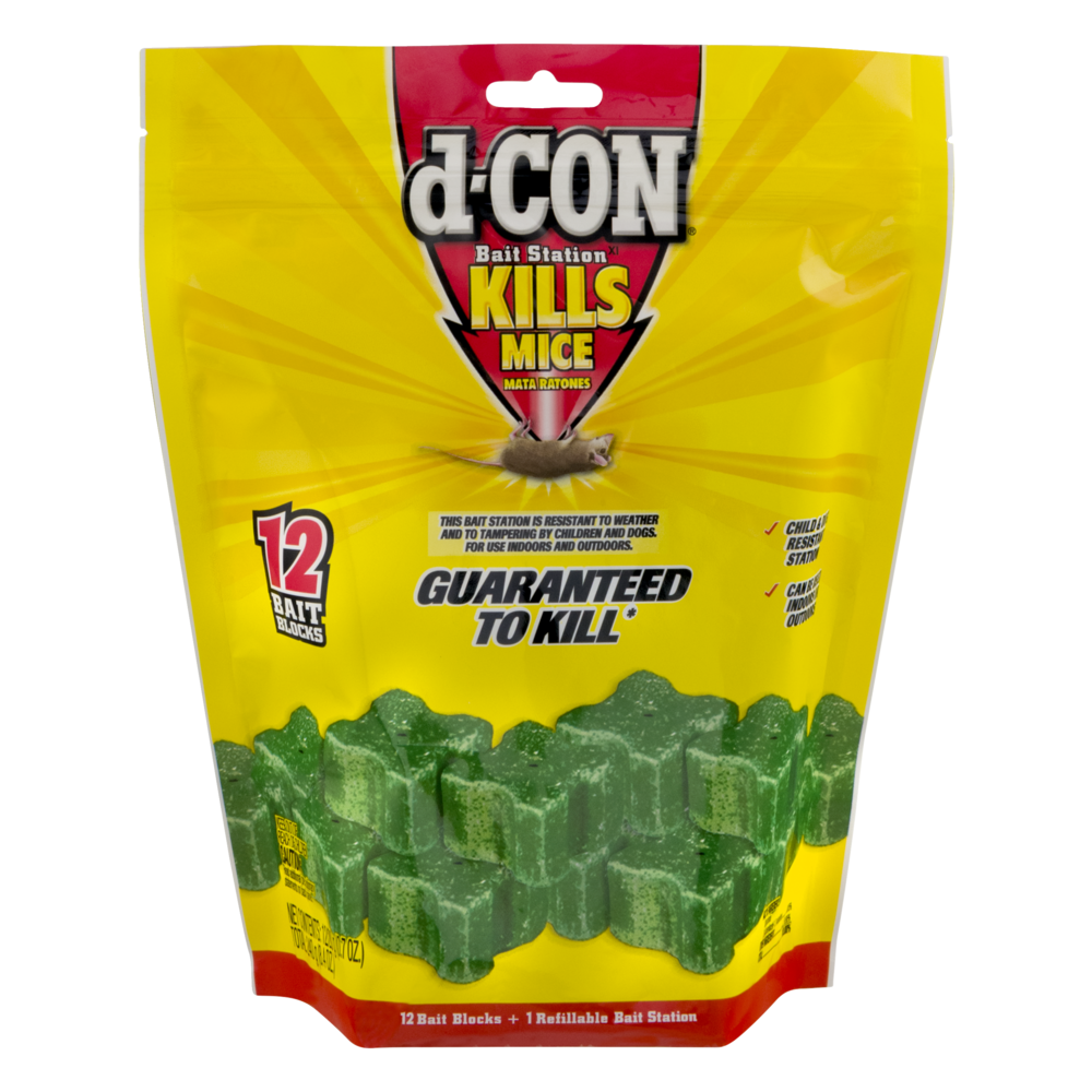 slide 1 of 4, d-Con Bait Station Corner Fit, 12 ct