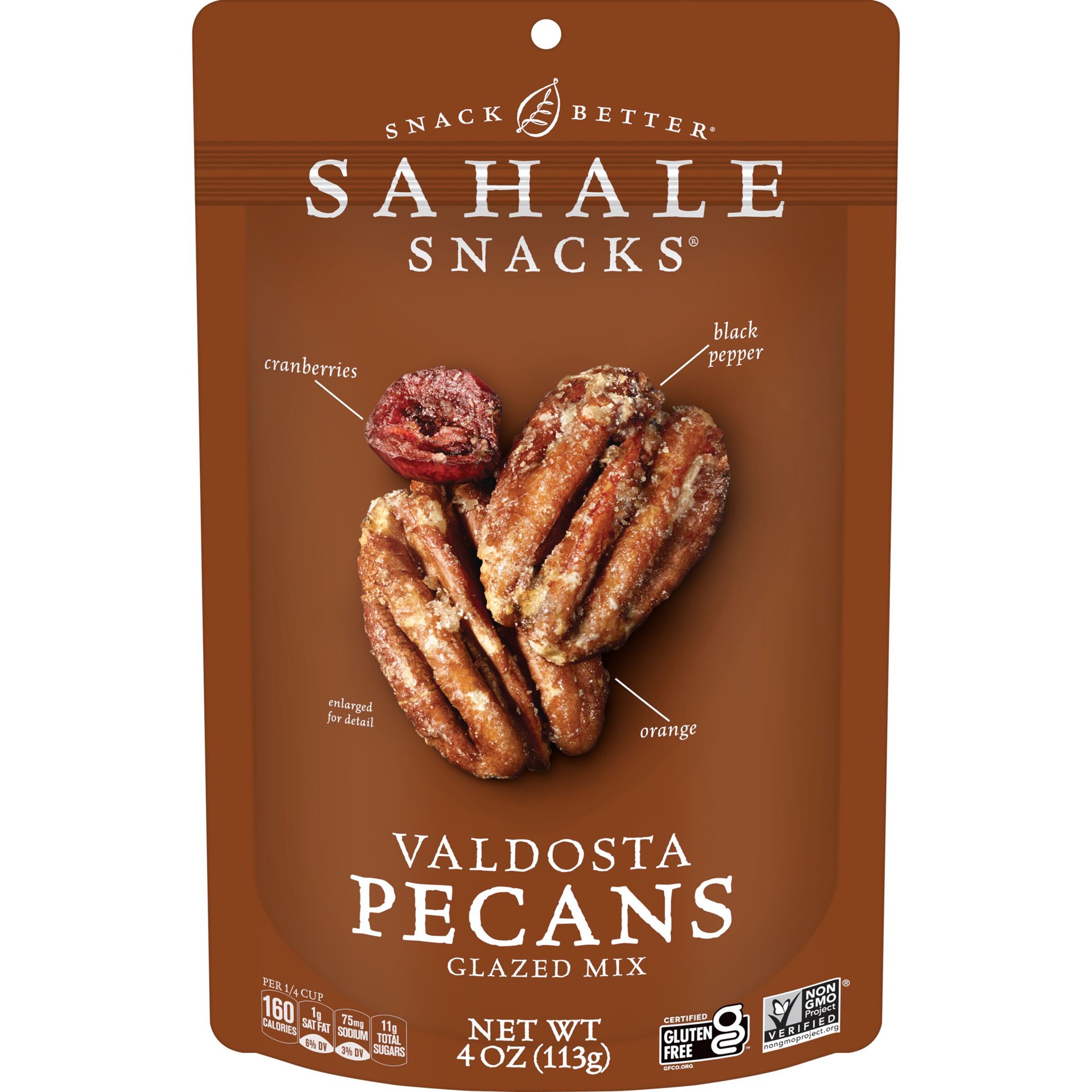 slide 1 of 1, Sahale Snacks Valdosta Pecans Glazed Mix, 4 Ounces (Pack of 6), 4 oz