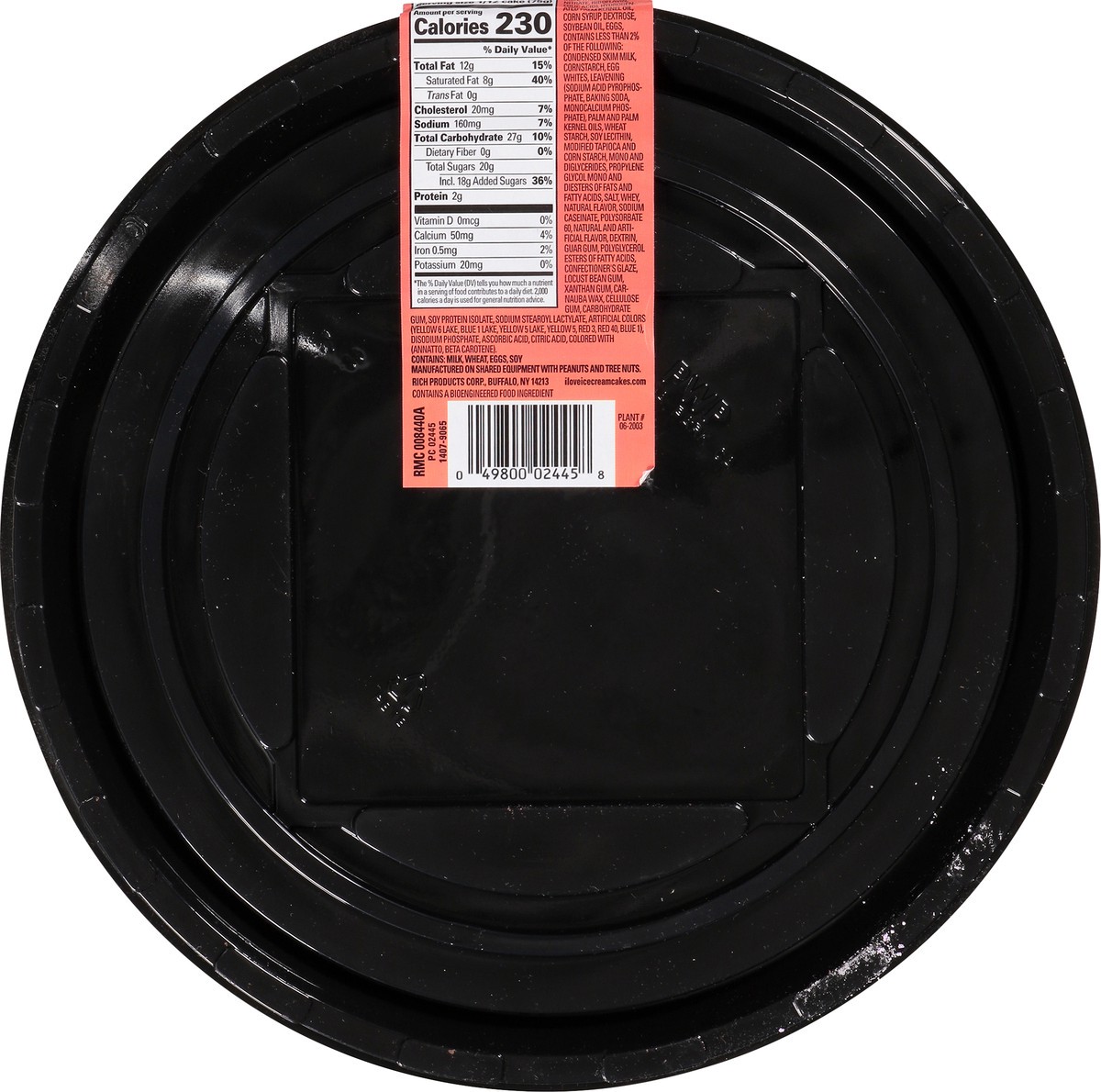 slide 4 of 9, Jon Donaire Triple Layer White Cake + Vanilla Ice Cream Premium Ice Cream Cake 32 oz. Clamshell, 32 oz