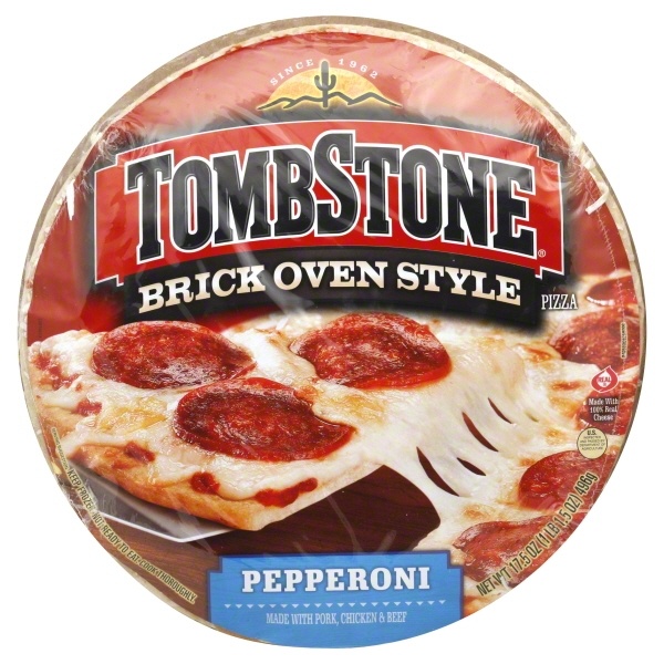 slide 1 of 6, Tombstone Brick Oven Style Pepperoni Pizza, 17.5 oz