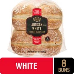 Private Selection Artisan Style White Hamburger Buns