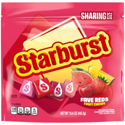 STARBURST FaveREDS Fruit Chews Candy, Chewy Candy, 15.6 oz Sharing Size Bag