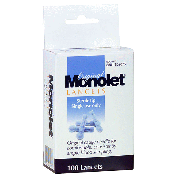 slide 1 of 1, Monolet Original Lancets, 100 ct